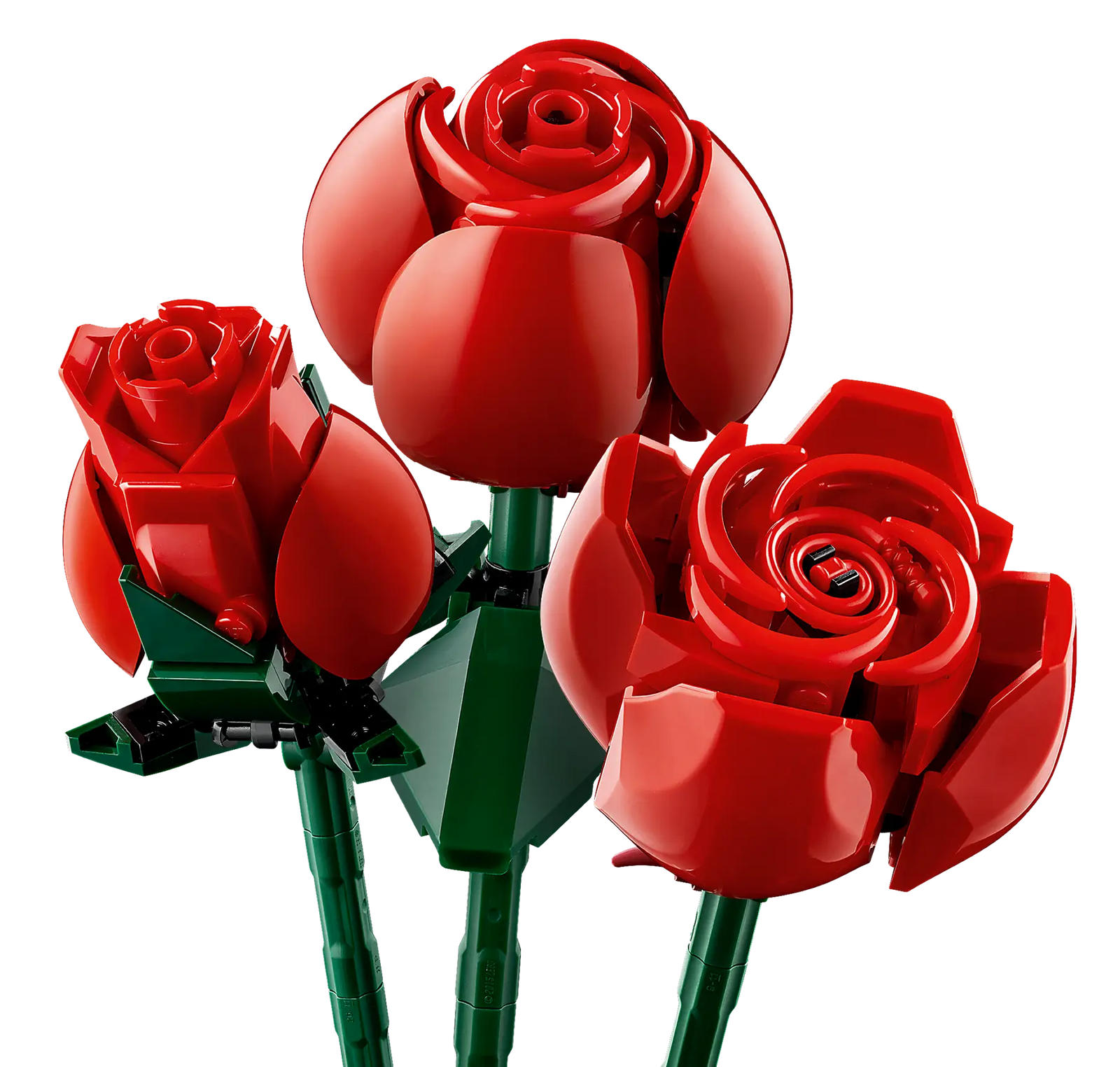 Vue rapprochée du bouquet de roses - Lego 10328