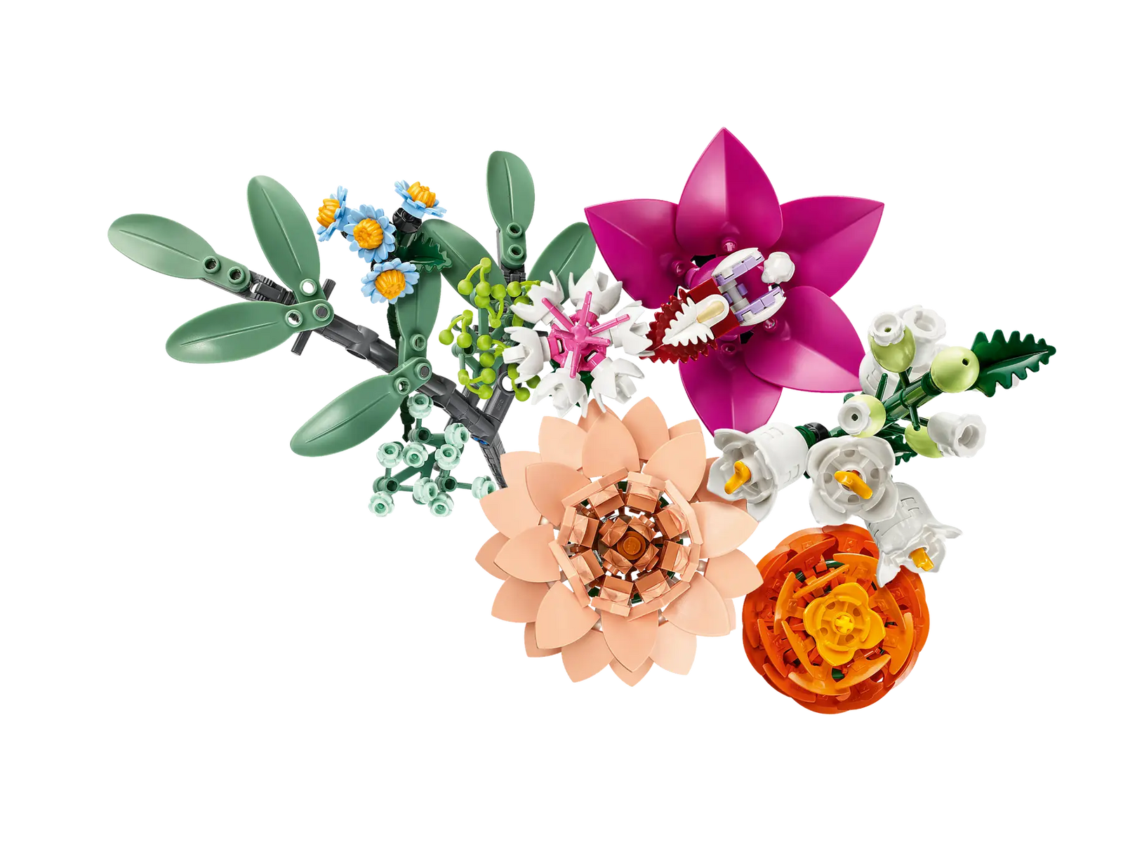 Joli bouquet de fleurs rose - Lego 10342