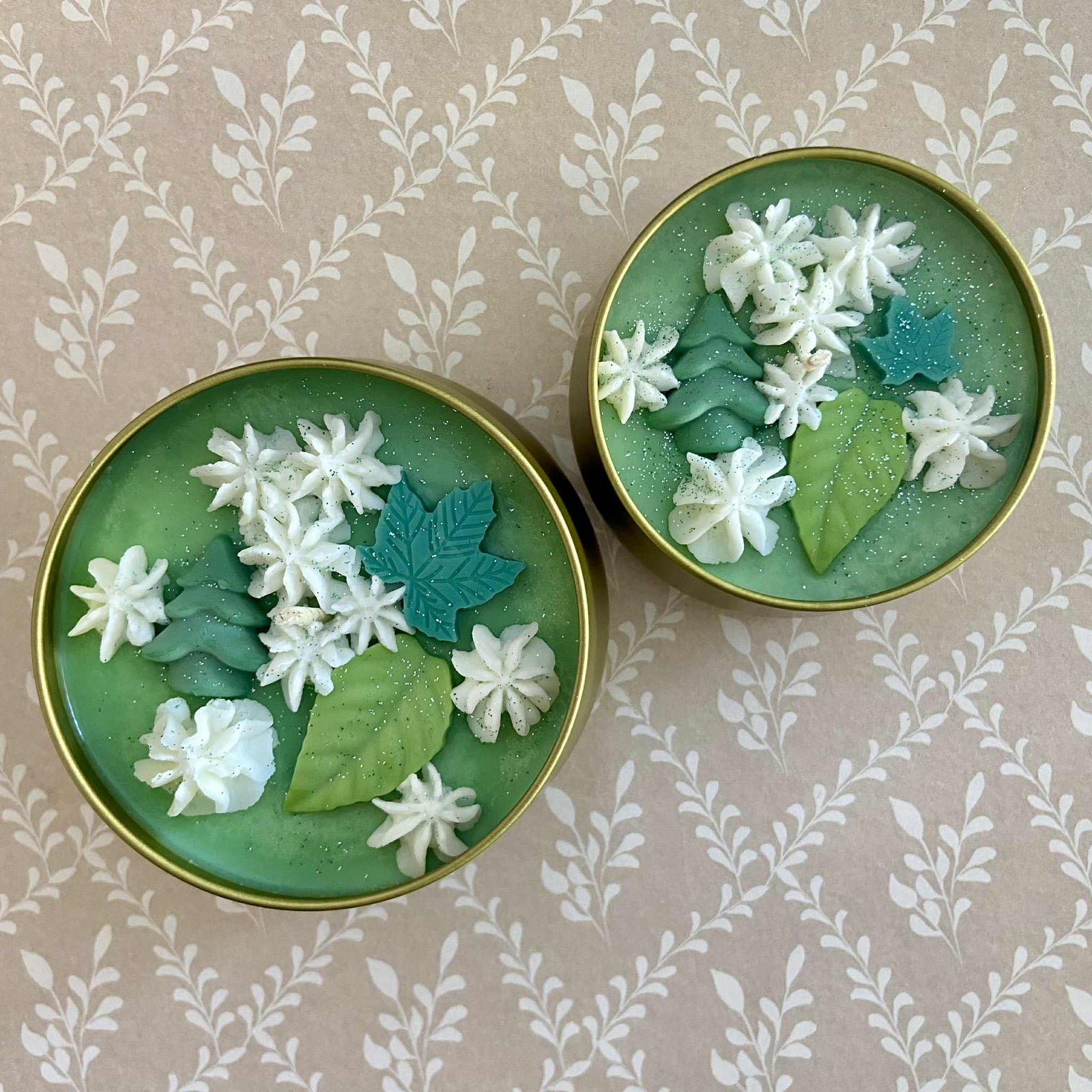 Chandelles festives de Noël - Le Renard Noir (fabriquées au Québec)