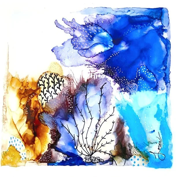 Toile courant marin de Josée in colors