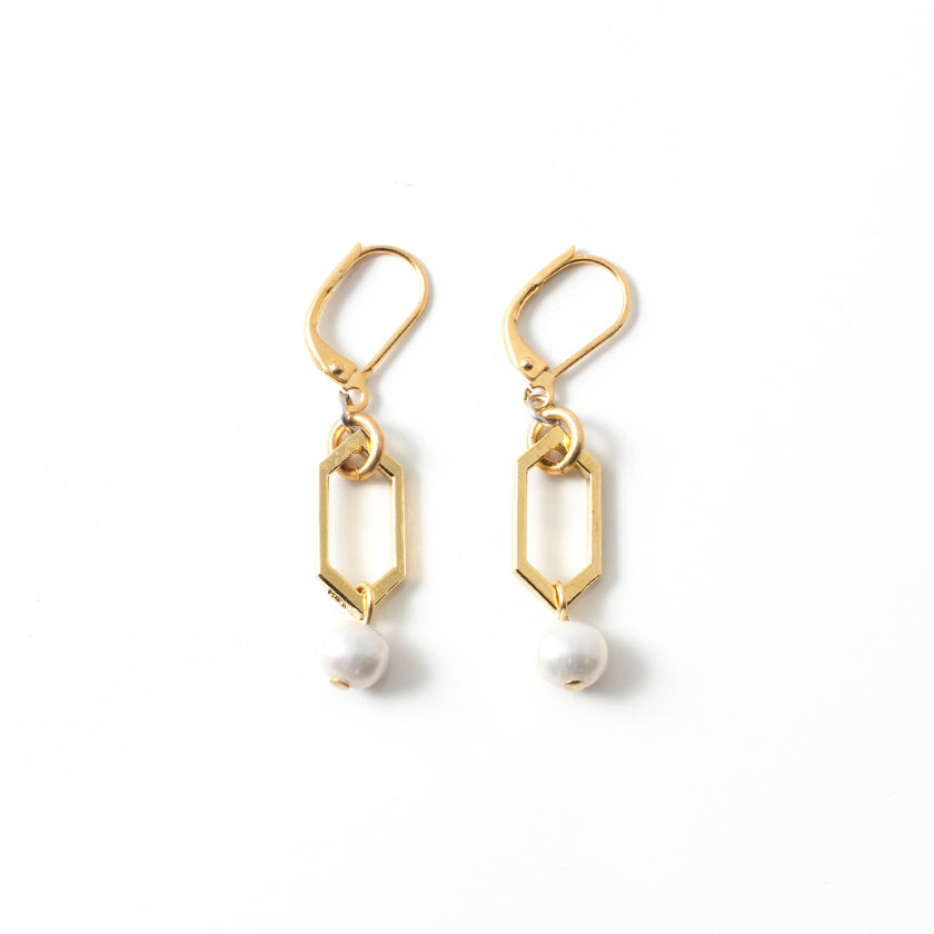 Anne-Marie Chagnon - Boucles d'oreilles Capri - Or Brillant & Perle - 525848