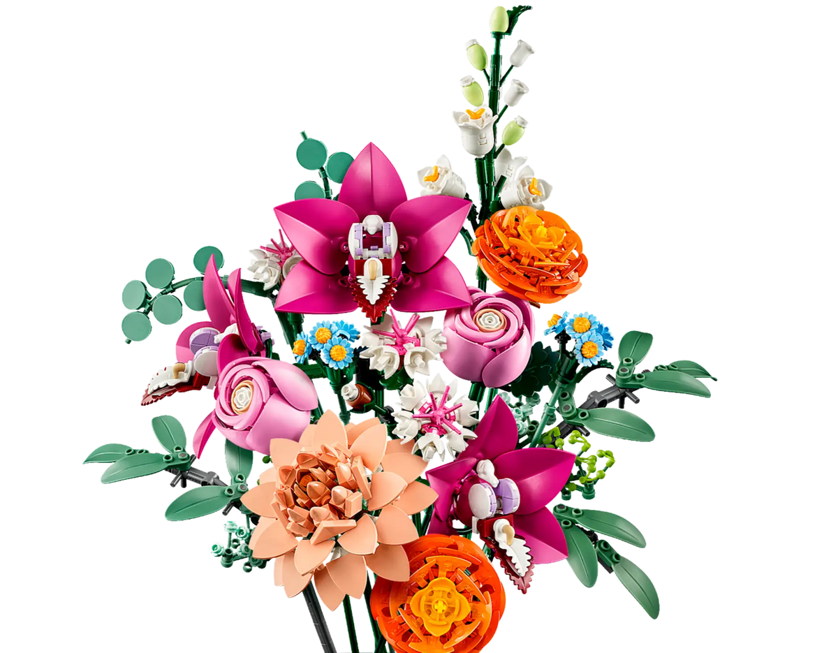 Joli bouquet de fleurs rose - Lego 10342