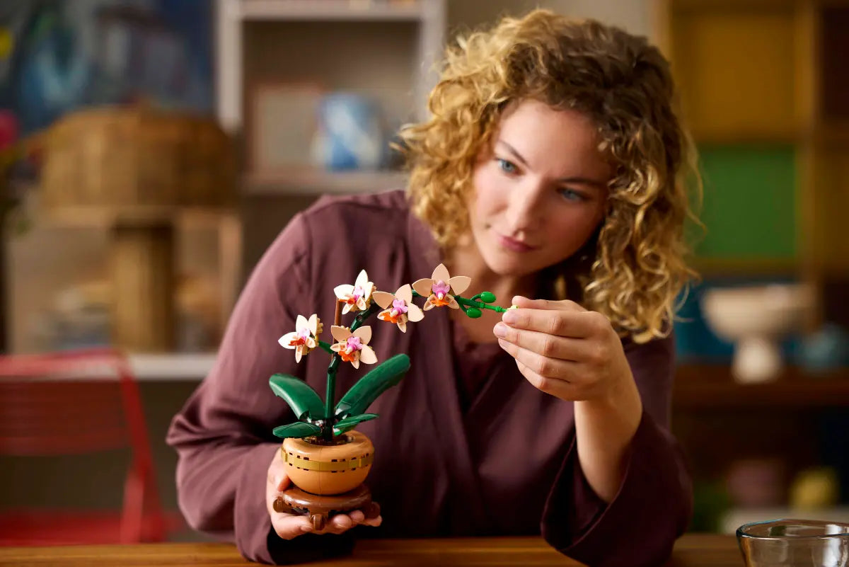 Personne avec mini orchidée - Lego 10343