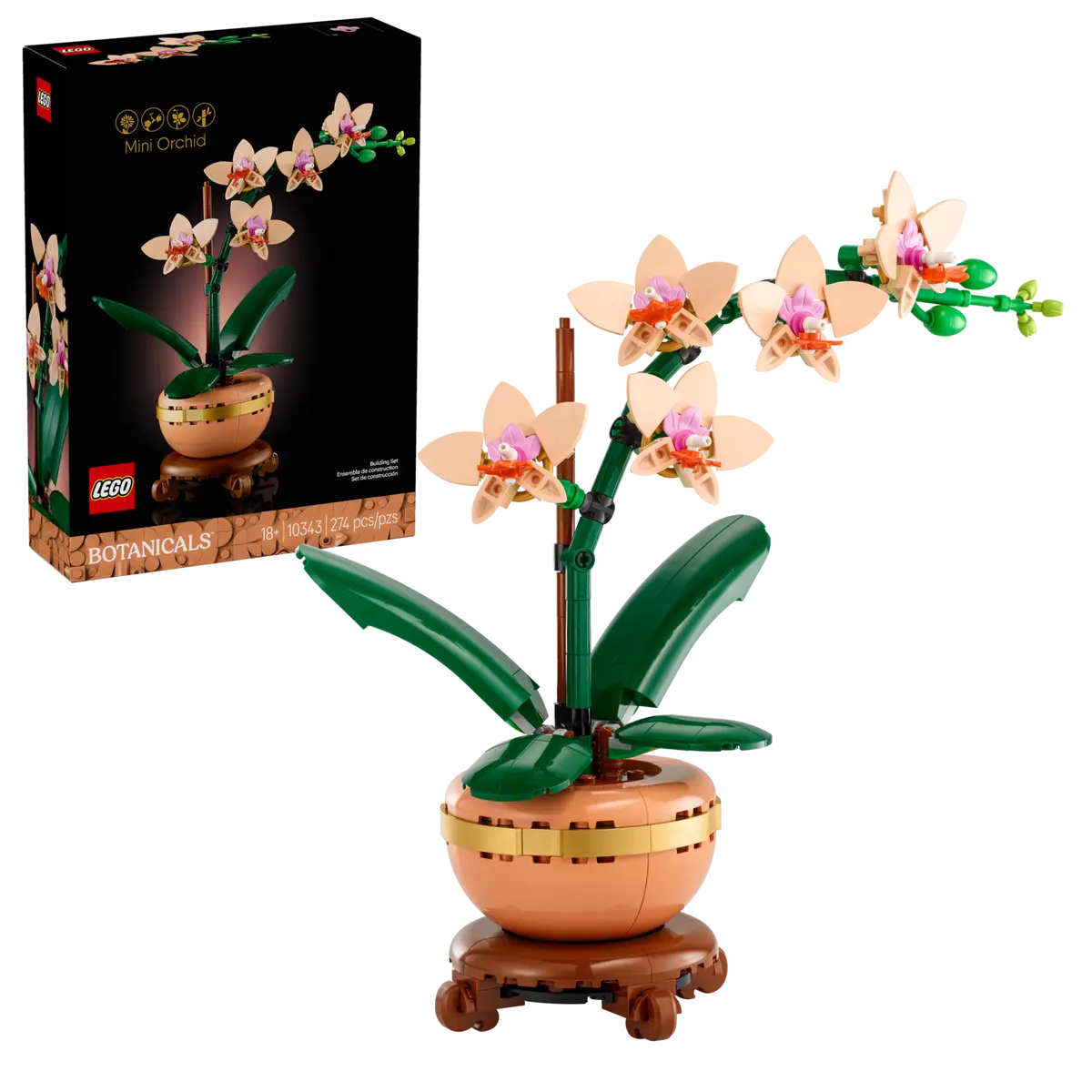 Mini orchidée avec sa boîte - Lego 10343