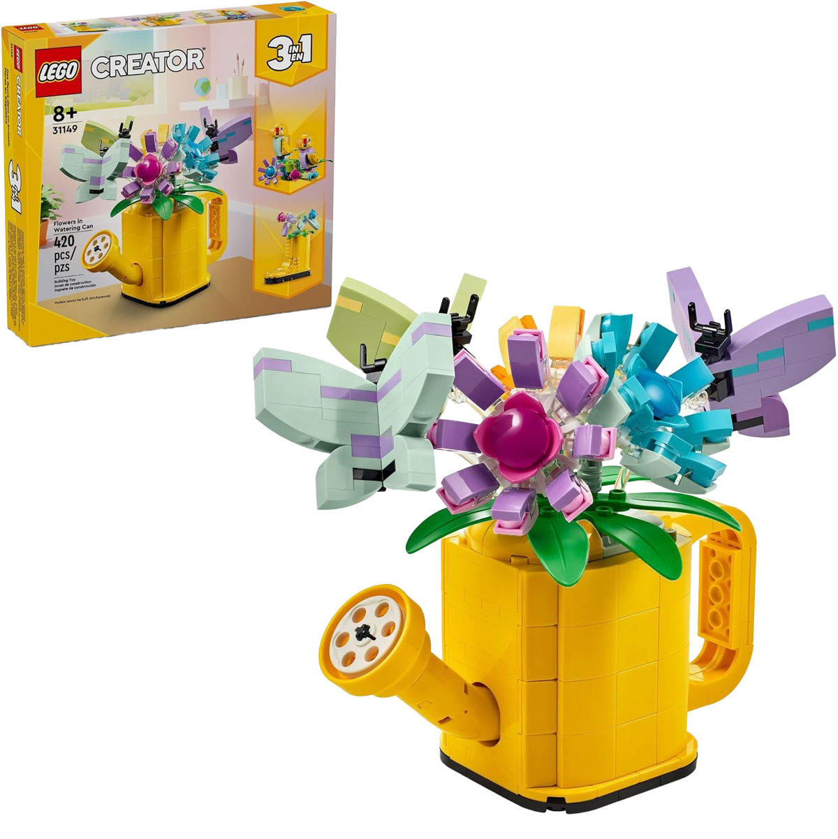 Lego - Des fleurs dans un arrosoir - Boîte et apercu du produit