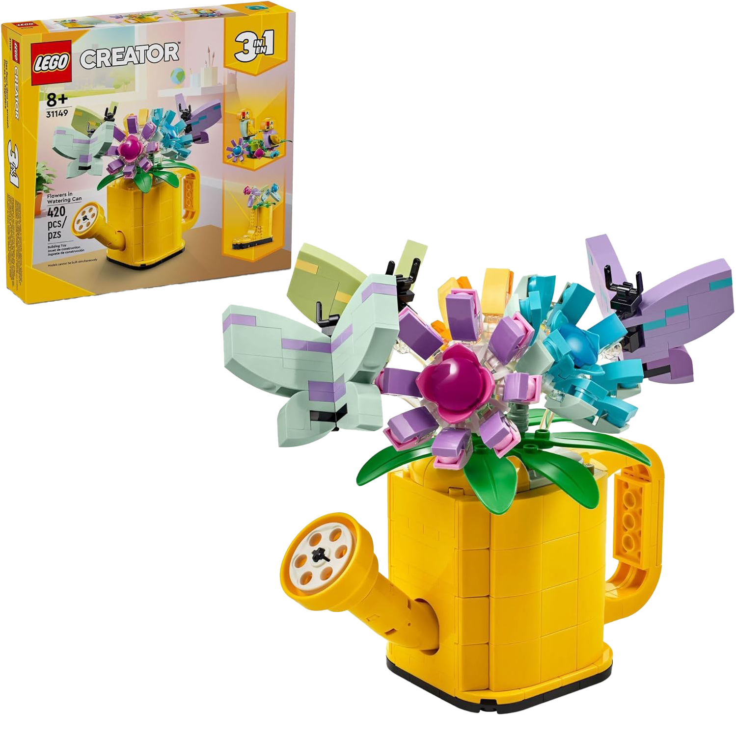 Lego - Des fleurs dans un arrosoir - Boîte et aperçu du produit