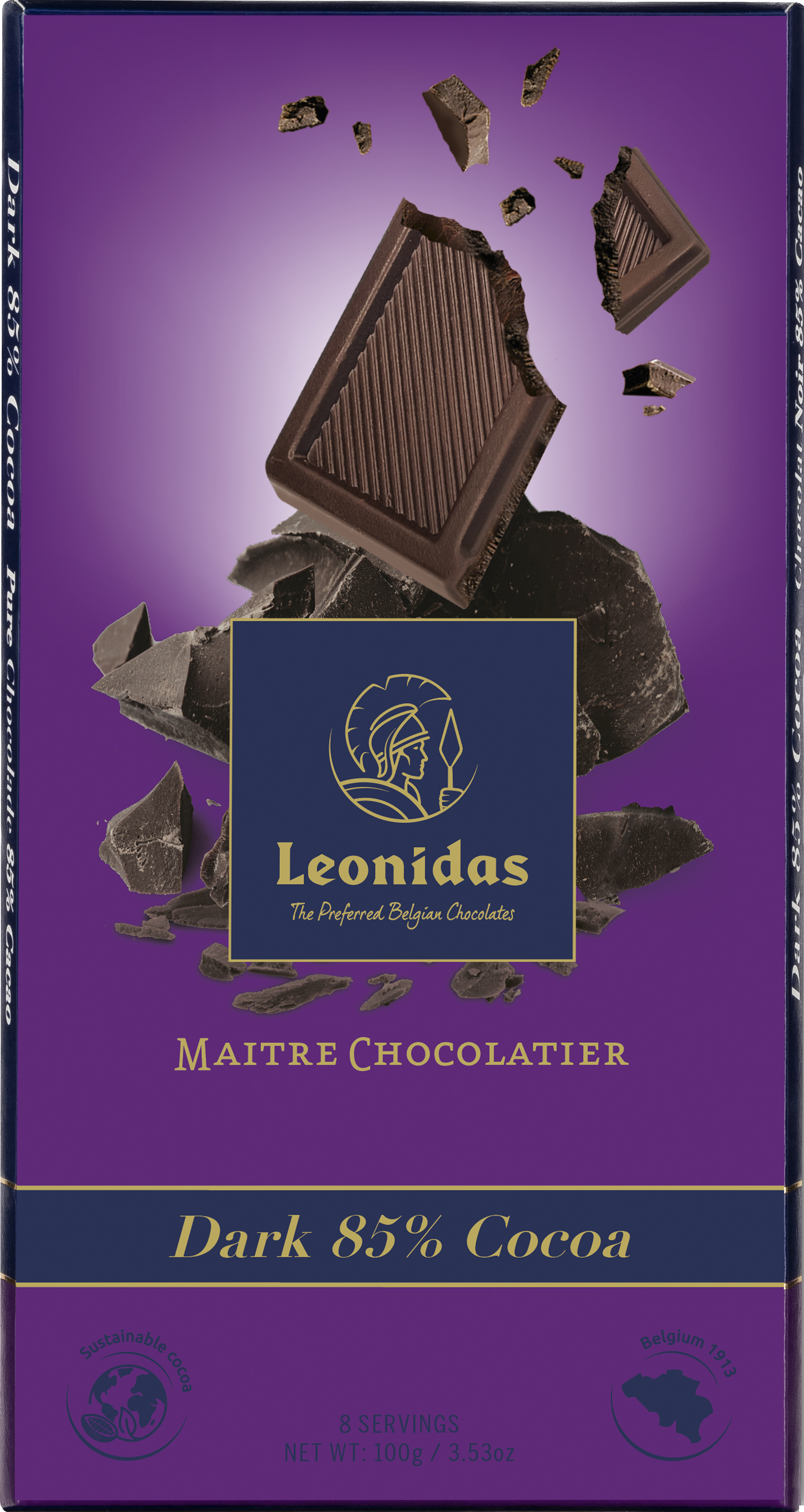 Tablette Noir 85% cacao 100g Leonidas