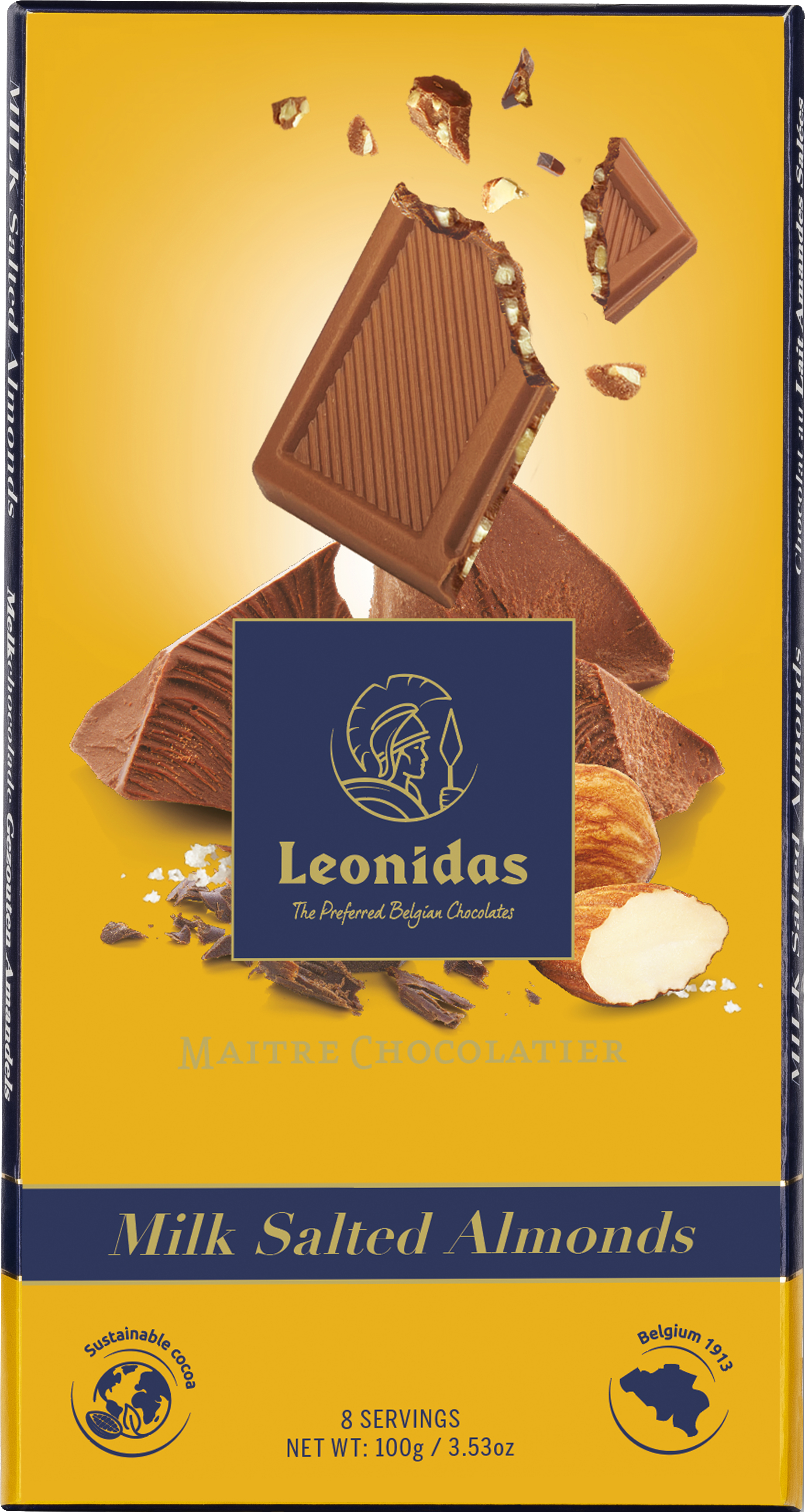 Tablette Lait aux amandes 100g Leonidas
