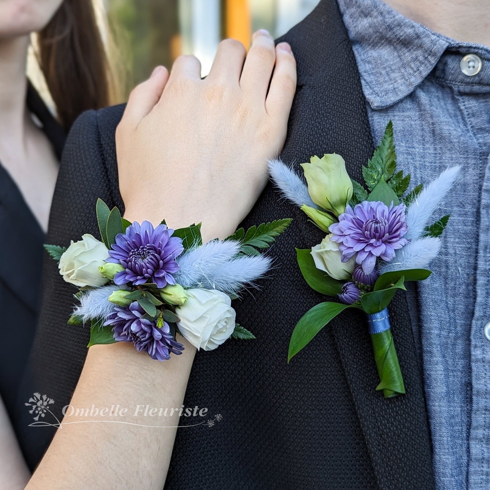 Boutonnière - Bleu océan