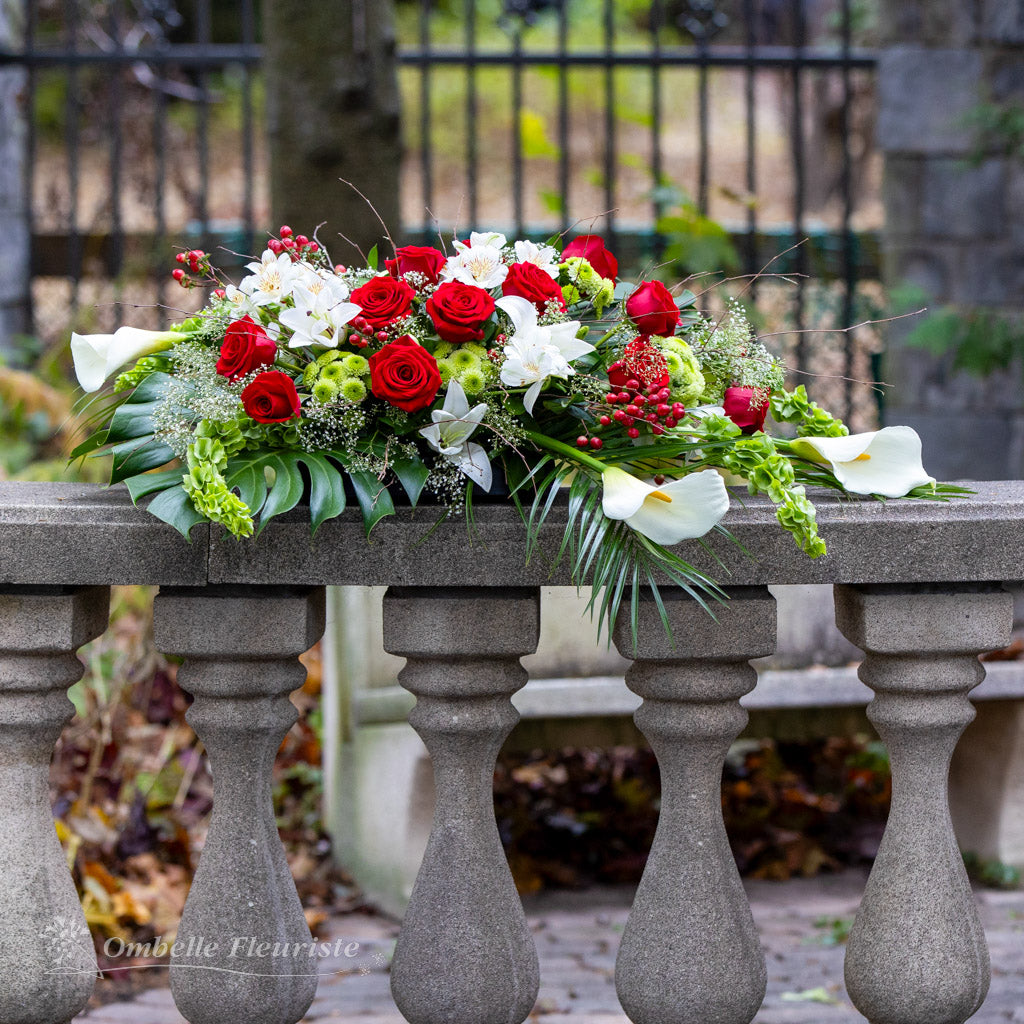 Éternel - Coussin de cercueil fleuri