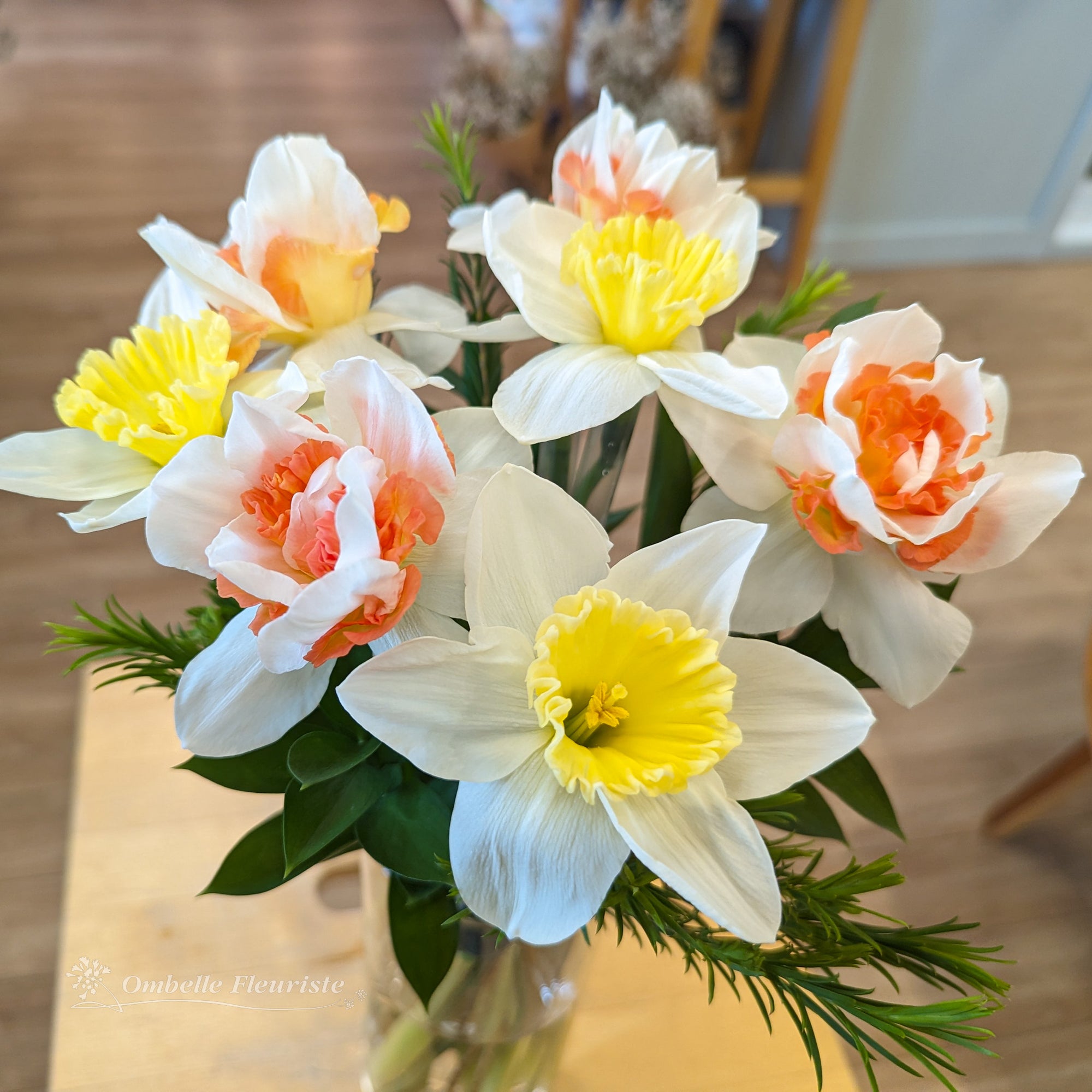 Bouquet de narcisses (jonquilles cultivées au Québec)