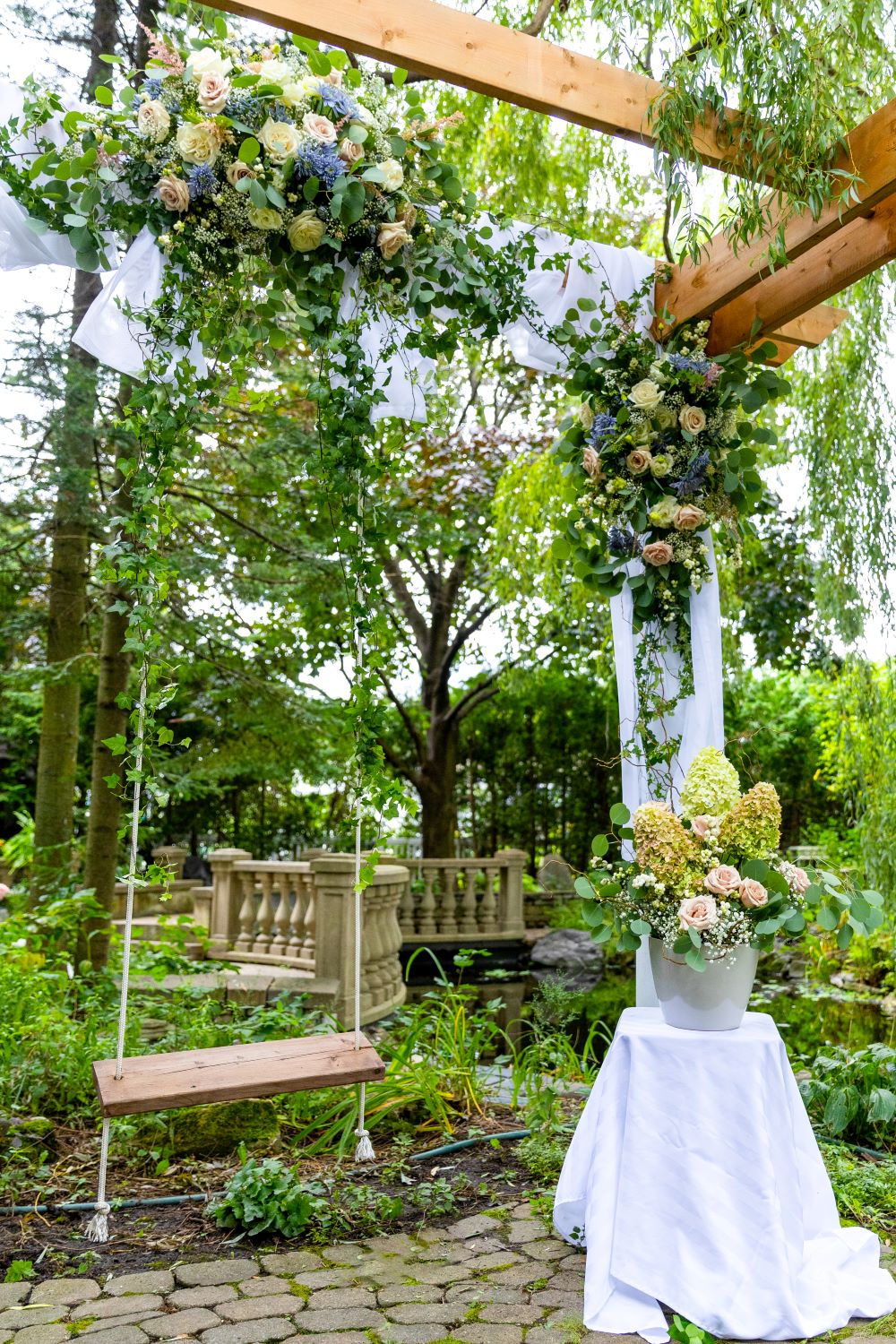 Décor pour mariage poétique