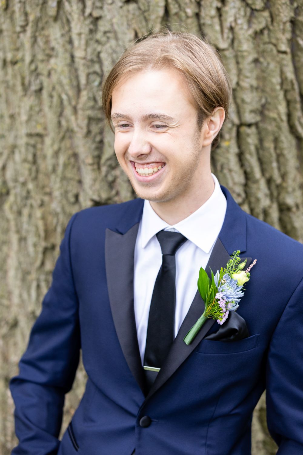 Mariage poétique pastel marié