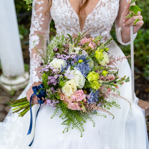 Bouquet de la mariée style champêtre