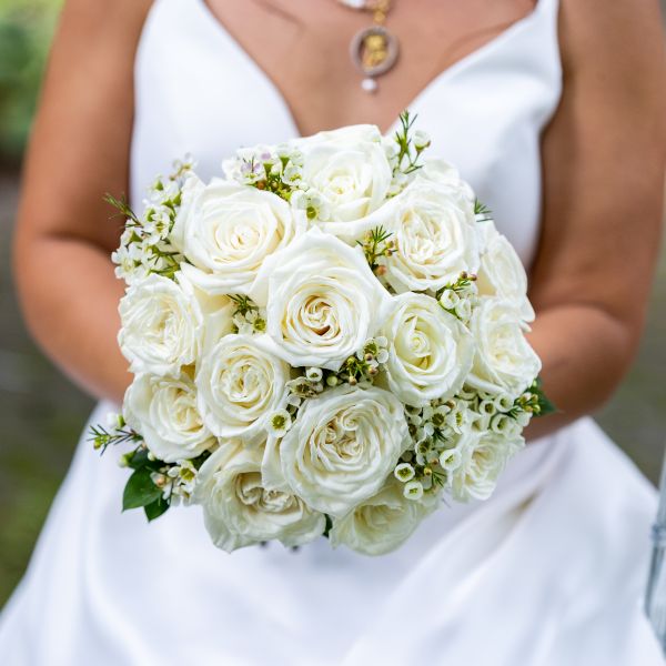 Bouquet de la mariée style rond