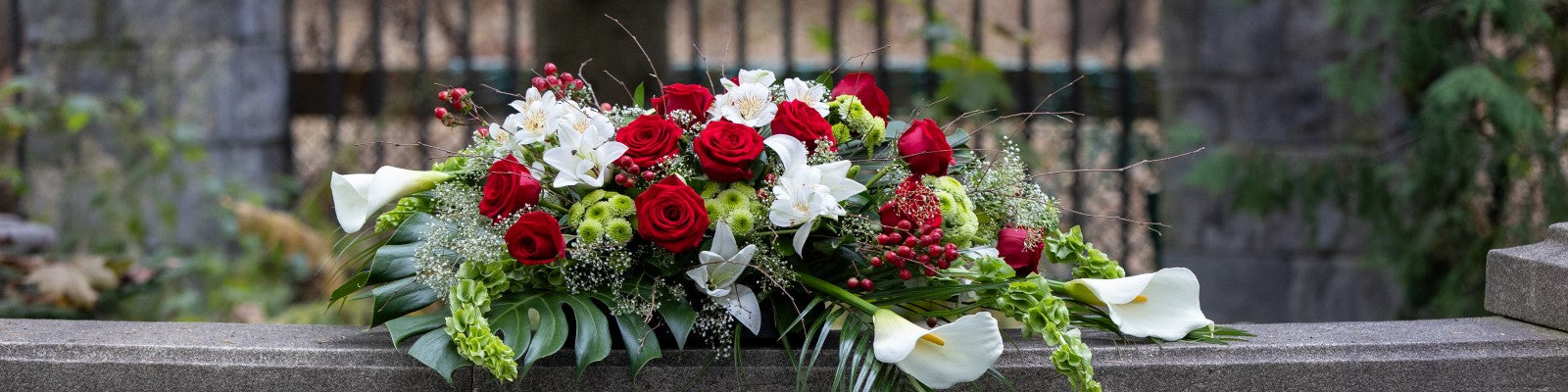 Fleurs pour funérailles