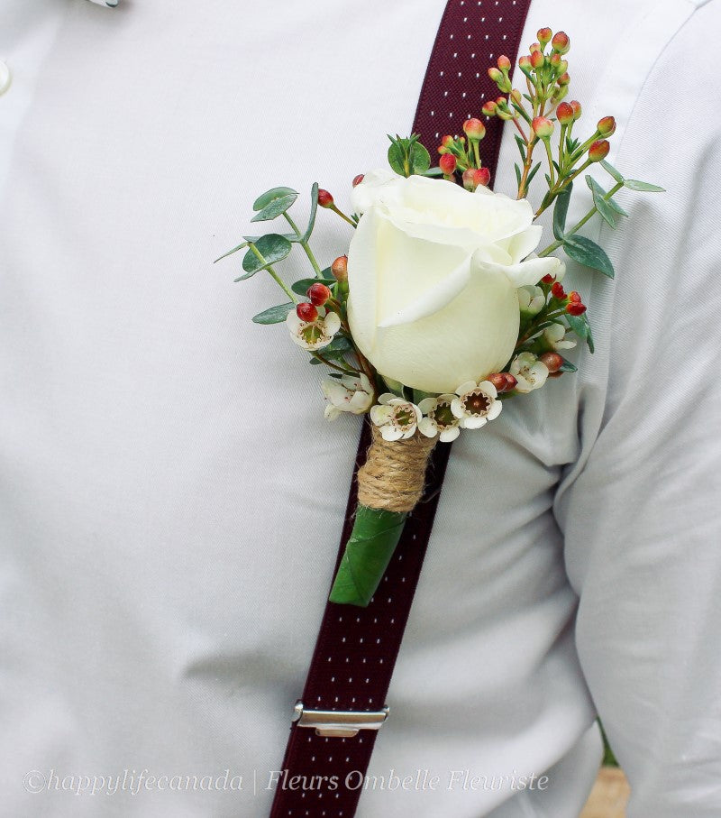 boutonnière pour le marié