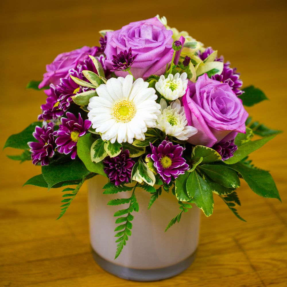 Pot fleuri pour la livraison sur la rive sud