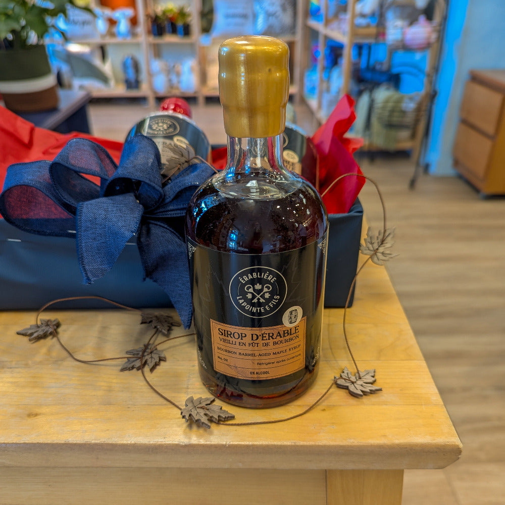 Sirop d'érable vieilli en fut de bourbon Lapointe et fils