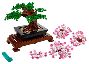 Lego - Bonsaï - 10281 - Fini de monter en vert avec accessoires roses