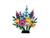 Lego - Bouquet de fleurs sauvages - 10313 - Modèle construit de côté