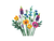 Lego - Bouquet de fleurs sauvages - 10313 - Modèle construit de côté chaque fleurs séparés