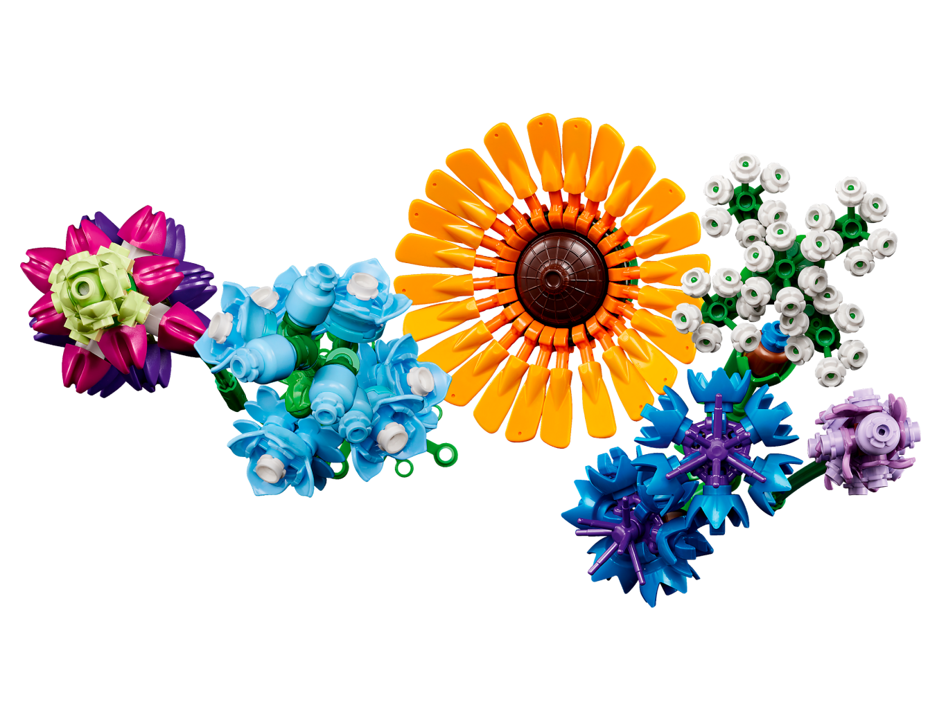 Lego - Bouquet de fleurs sauvages - 10313 - Têtes de fleurs