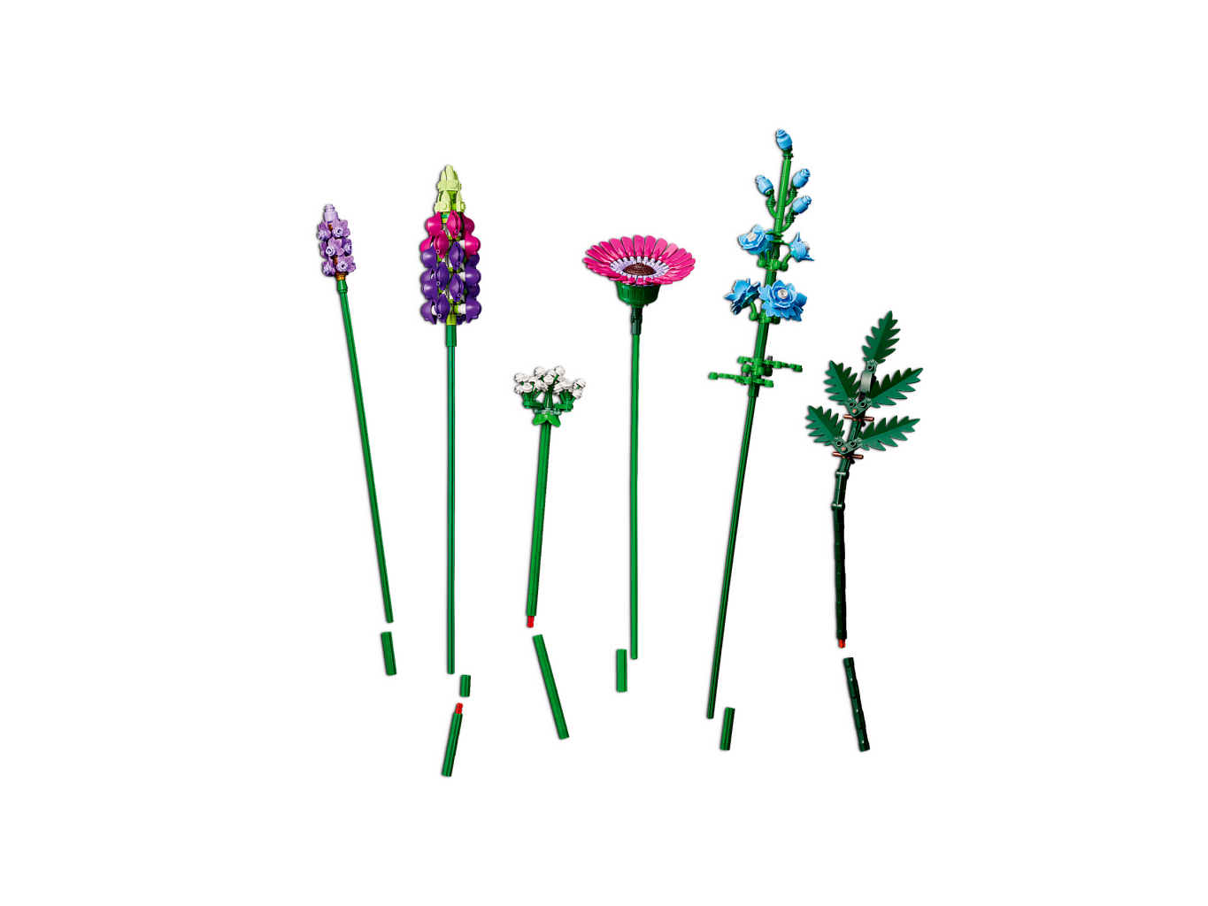 Lego - Bouquet de fleurs sauvages - 10313 - Tiges des fleurs
