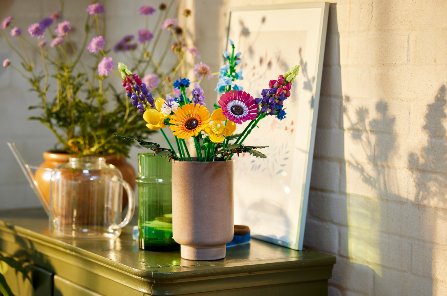 Lego - Bouquet de fleurs sauvages - 10313 - Bouquet dans un vase au soleil