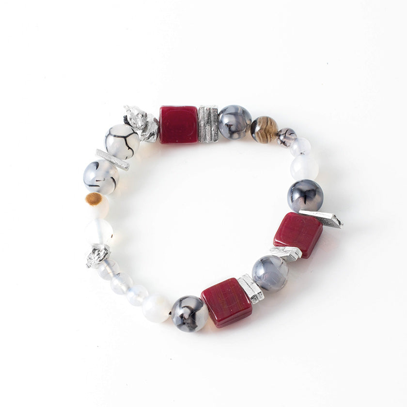 Anne-Marie Chagnon - Bracelet Faustine - Bordeaux - 249935