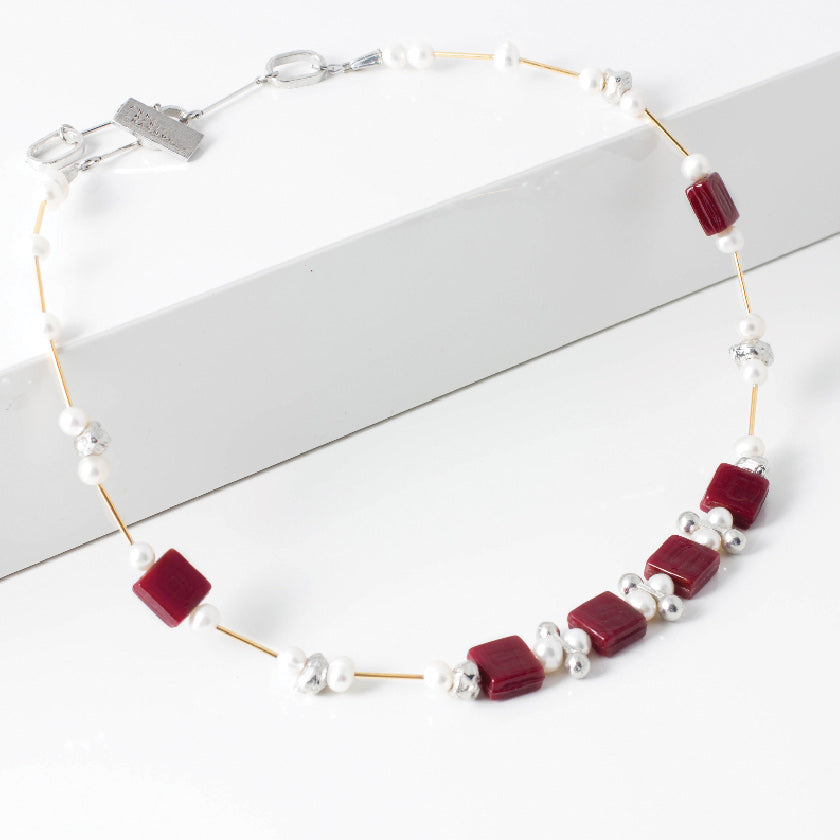 Anne-Marie Chagnon - Collier Jacinte - Bordeaux - 373335