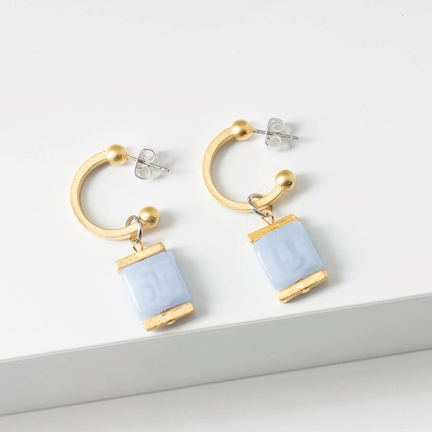Anne-Marie Chagnon - Boucles d'oreilles Nysrine - Ciel - 450668