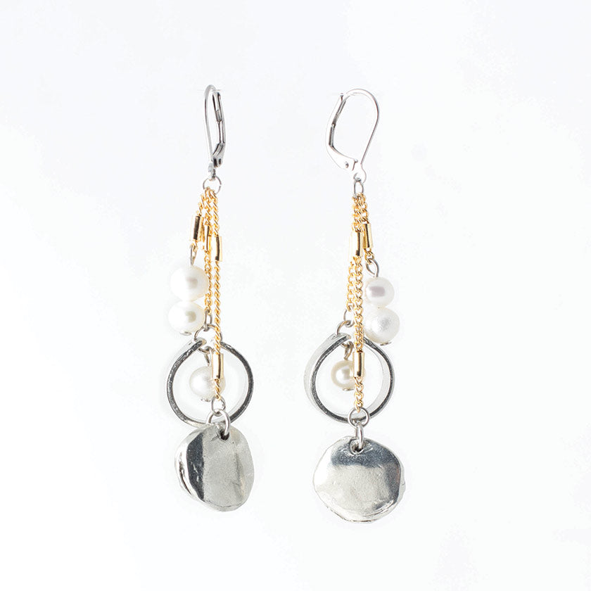 Anne-Marie Chagnon - Boucles d'oreilles Simon - Or & Agate - 458649