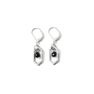 Anne-Marie Chagnon - Boucles d'oreilles Casablanca - Étain & Noir - 523577