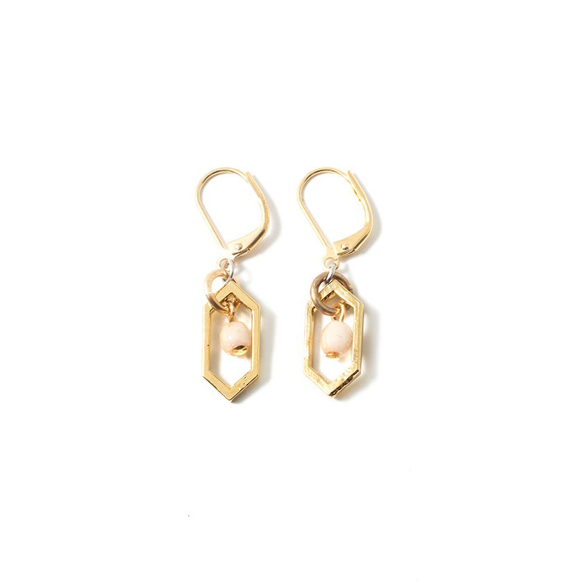 Anne-Marie Chagnon - Boucles d'oreilles Casablanca - Or & Désert - 523588