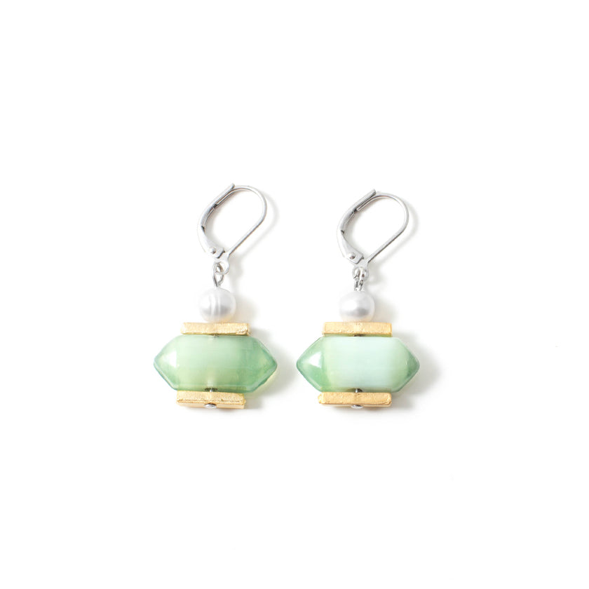 Anne-Marie Chagnon - Boucles d'oreilles Honolulu - Verre Des Mers - 540315