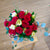 Bouquet de 12 roses romantique vue de haut