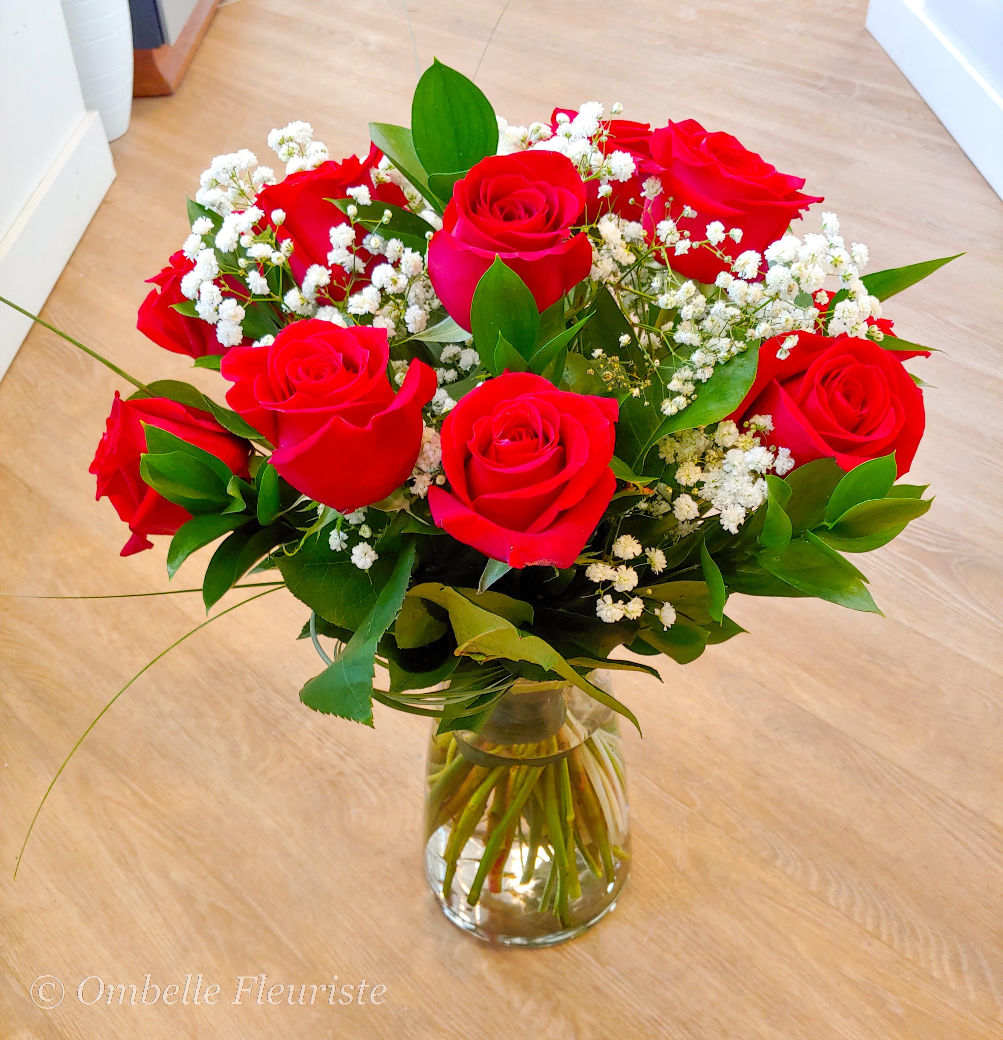 Ombelle Fleuriste - Bouquet de fleurs - Bouquet de 12 roses