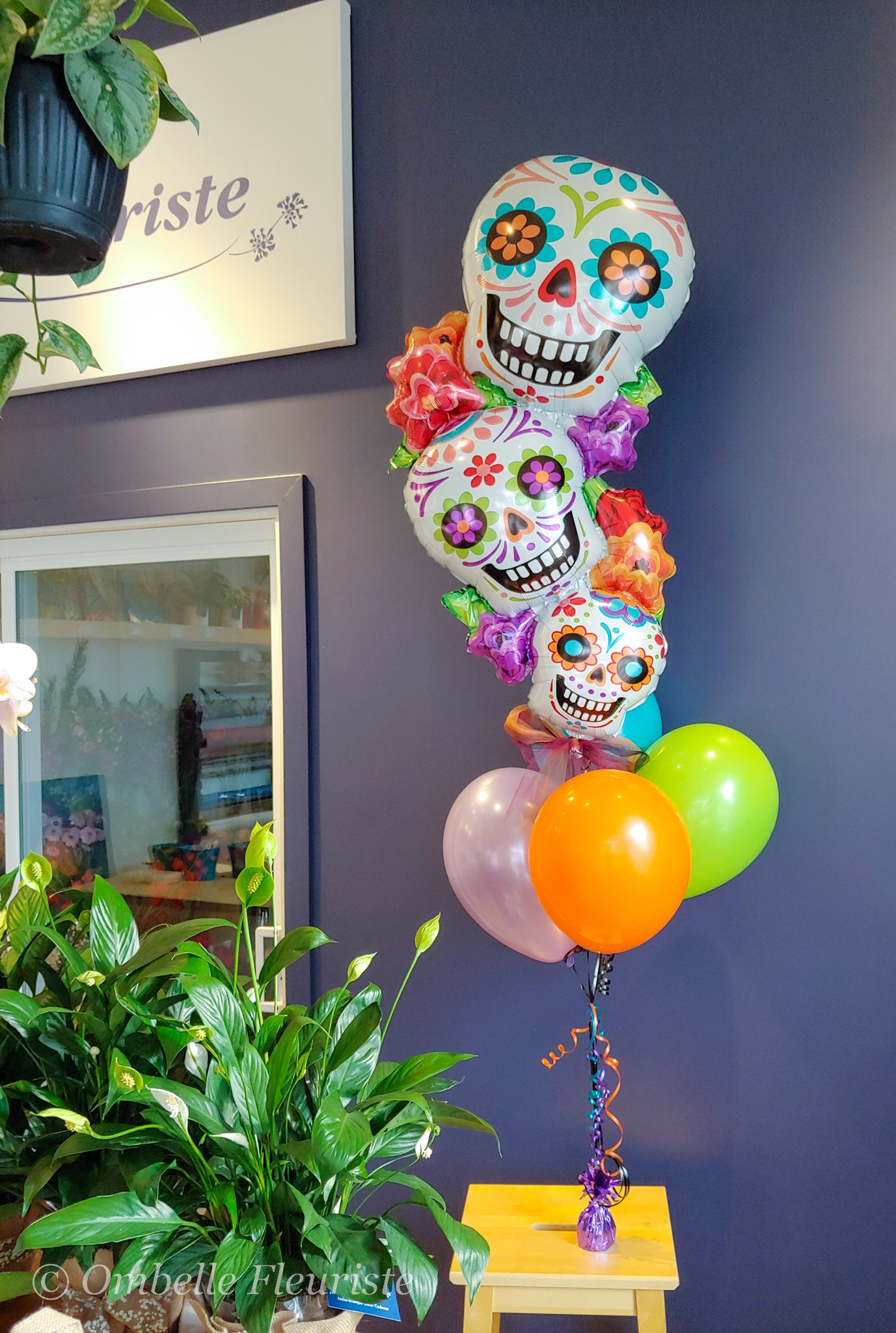 Ombelle Fleuriste - Bouquet de ballons - Fête des morts! - BAL-1015