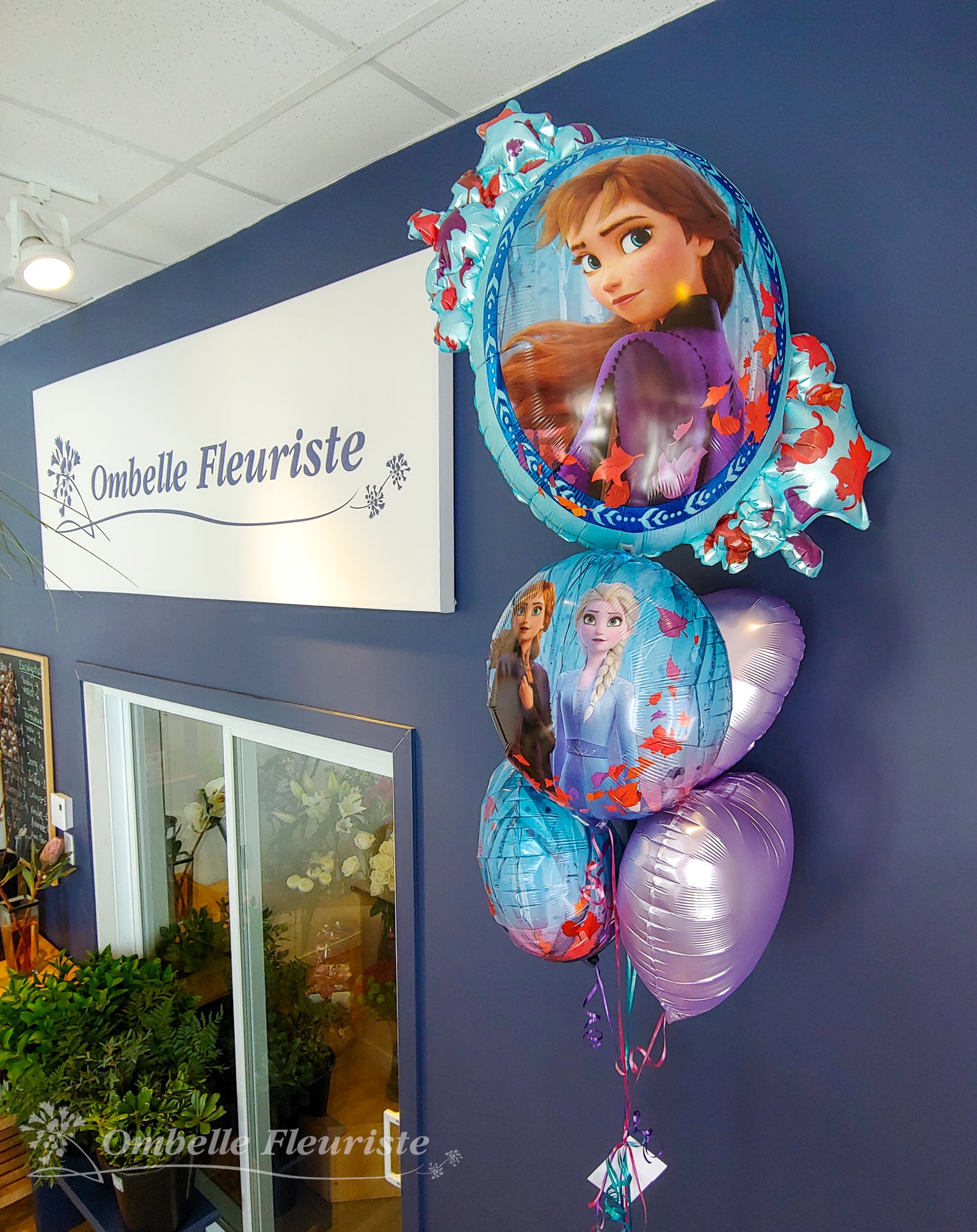 Ombelle Fleuriste - Bouquet de ballons - La Reine des Neiges