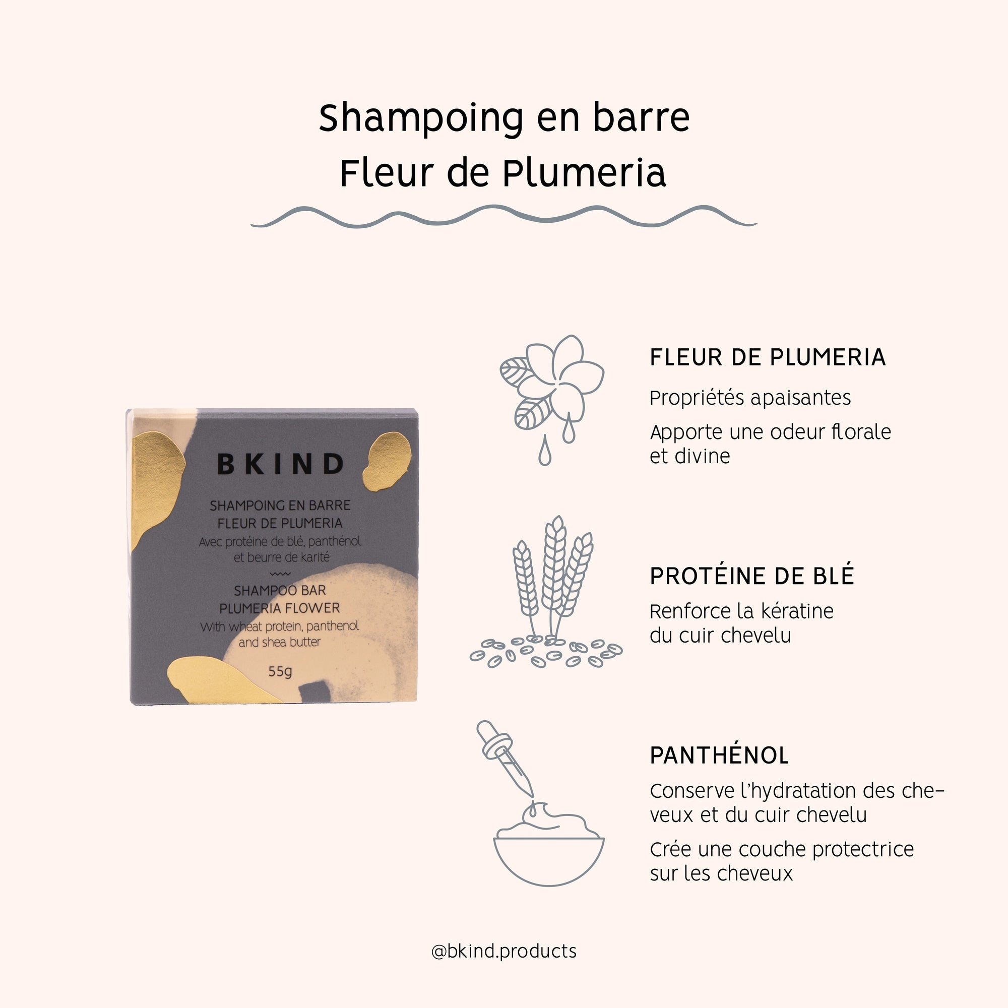 BKIND - Shampoing en barre - Cheveux bouclés et frisés - 840097001045