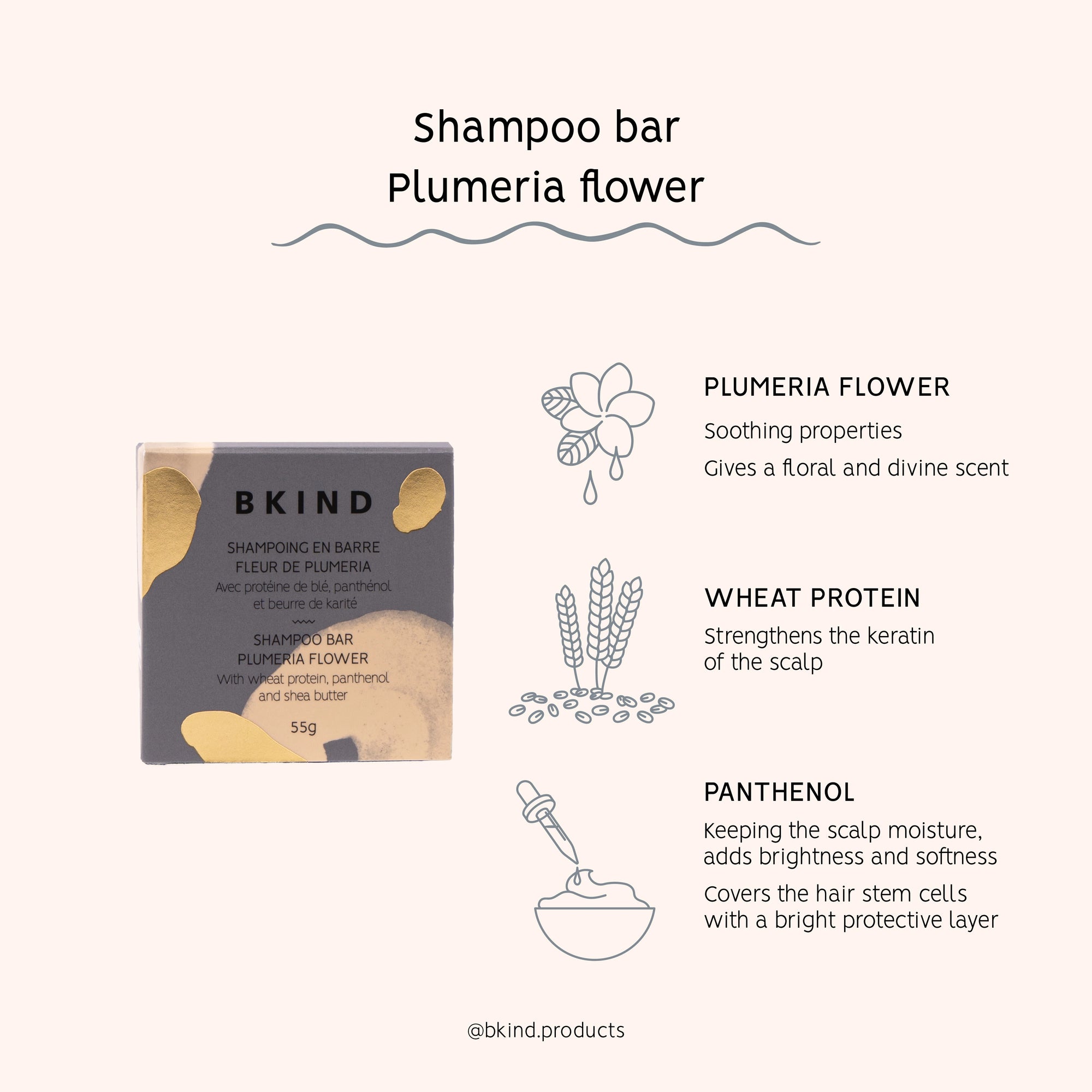 BKIND - Shampoing en barre - Cheveux bouclés et frisés - 840097001046
