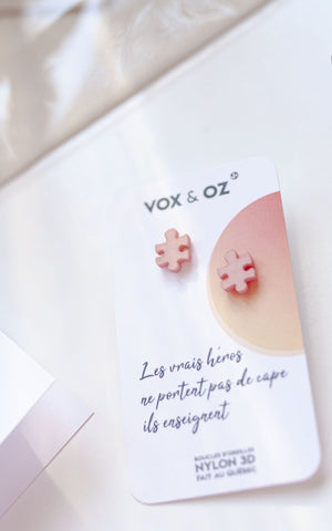 Vox & Oz - Boucles d'oreilles Casse-tête 3D