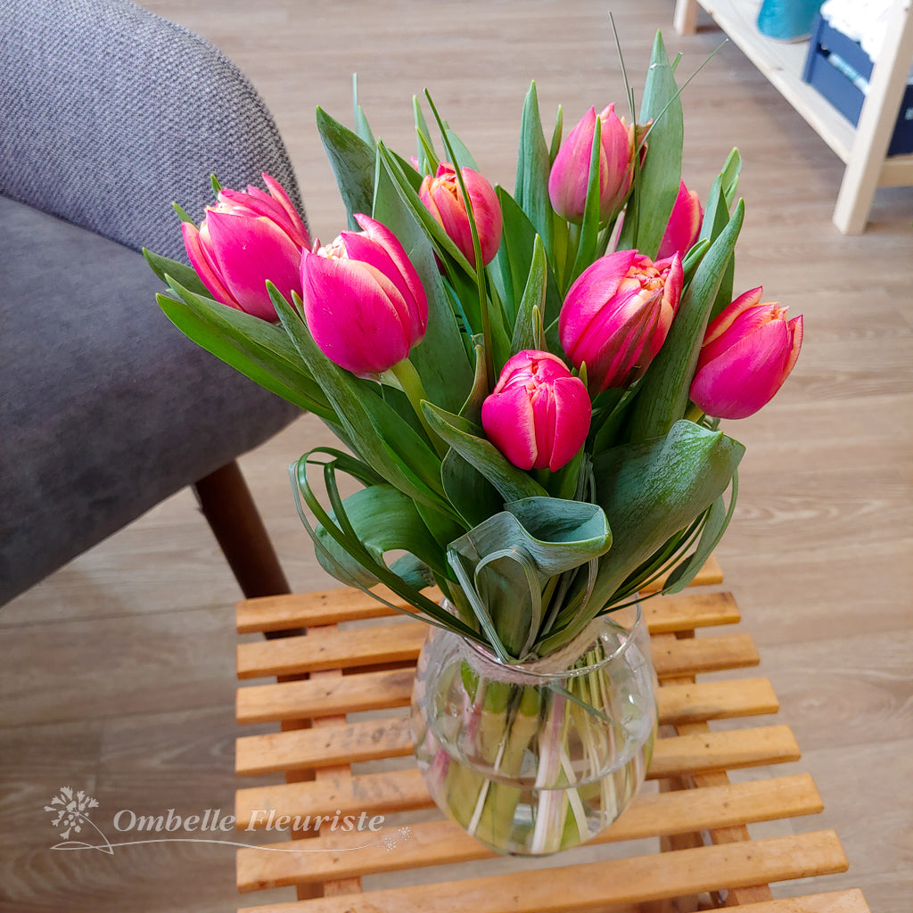 Bouquet de 10 tulipes (cultivées à l'Île-du-Prince-Edouard)